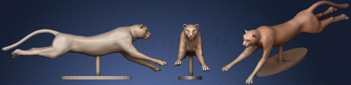 3D model Cheetah Running (STL)